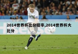 2014世界杯比分赔率,2014世界杯大比分